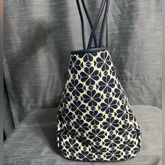 Kate Spade Large Tote in Jacquard and Blue Spade Florwer - Picture 4 of 7